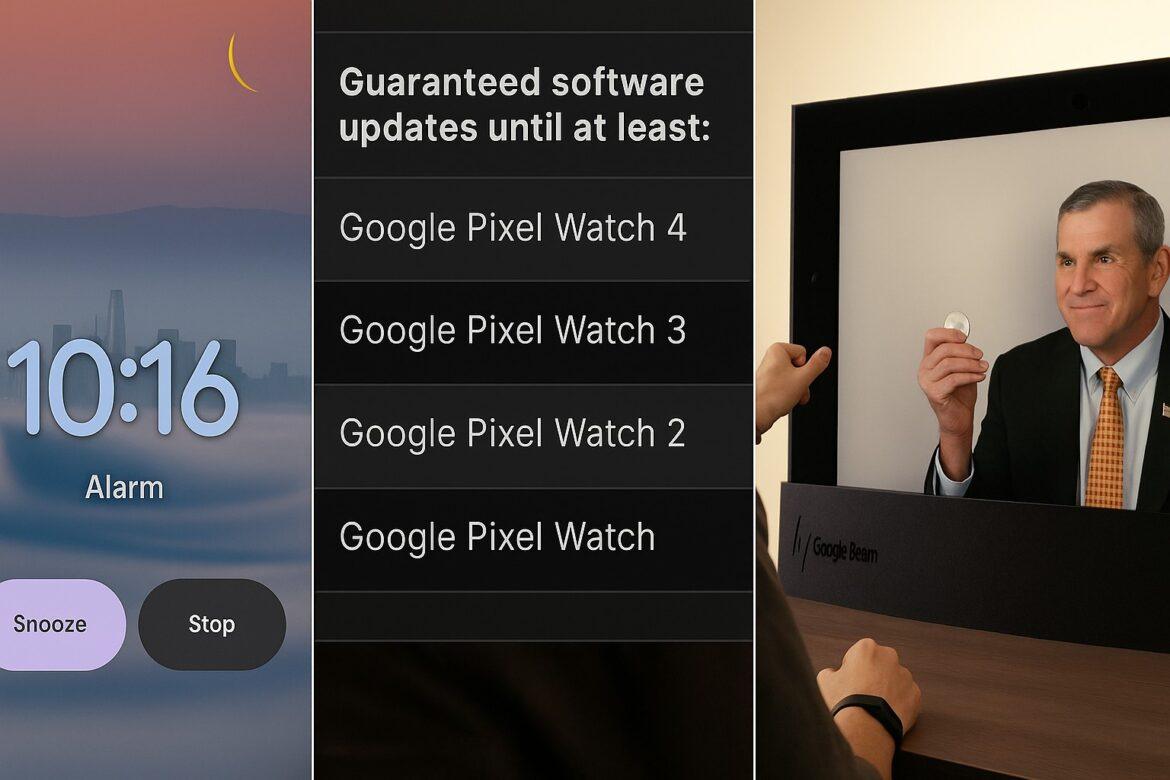 Google aggiorna Pixel Watch, Clock e Material 3 con focus su stabilità, design e impatto sociale