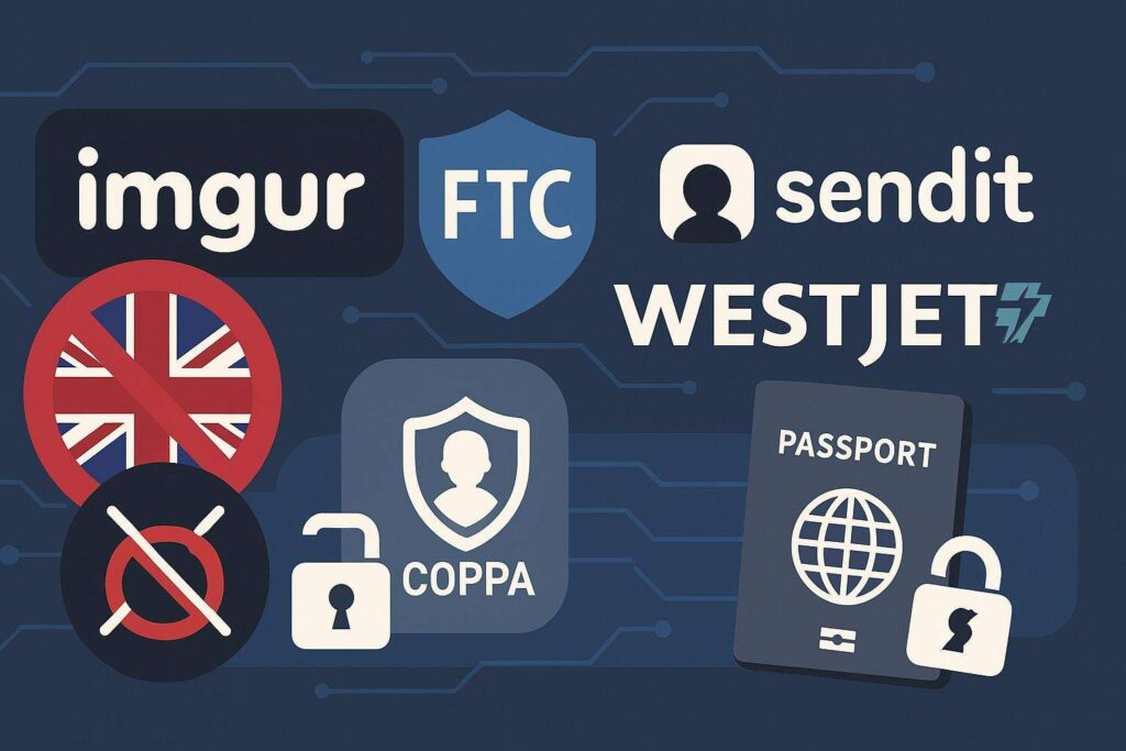 Imgur bloccato nel Regno Unito, FTC contro Sendit e breach WestJet espone passaporti 2 Image 1 ott 2025 08 15 49