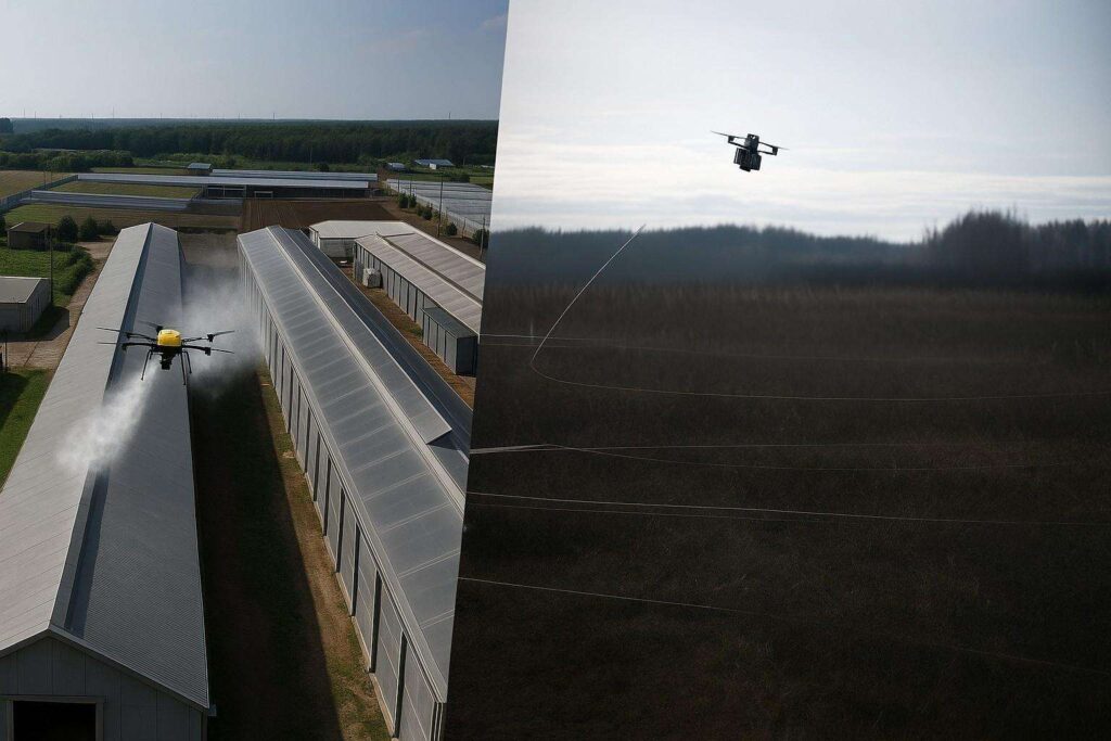 Laser per pollame e microonde anti-sciami. I droni evolvono dall'agricoltura alla Difesa 2 Image 5 ott 2025 19 14 29