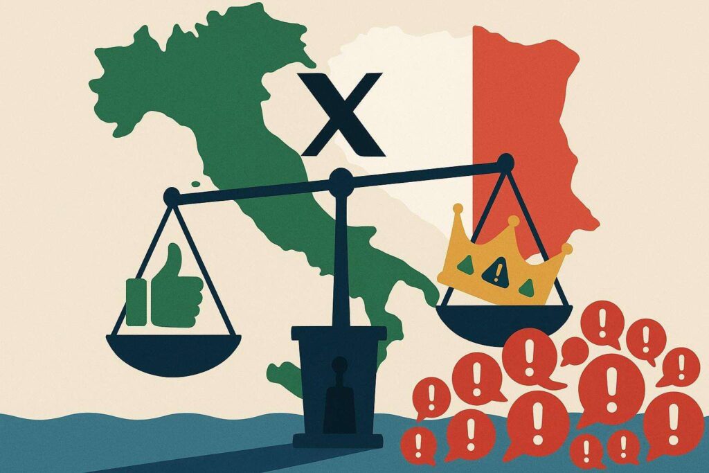 Meloni record su X: like dall'estero e ultima leader per sentiment nel Metaverso Politico 2 Image 6 ott 2025 16 58 06