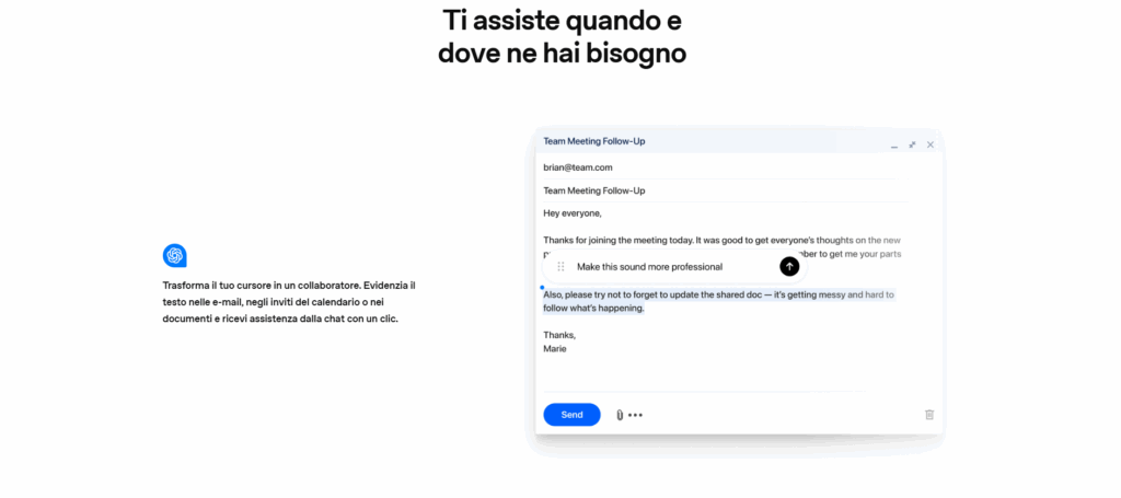 OpenAI ChatGPT Atlas: browser AI che rivoluziona la navigazione web solo su MacOS 6 ChatGPT Atlas