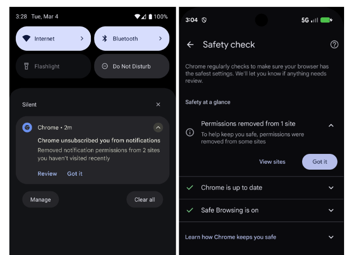 Chrome, ChromeOS e Brave: revoca automatica delle notifiche e utilità crypto 6 image 338