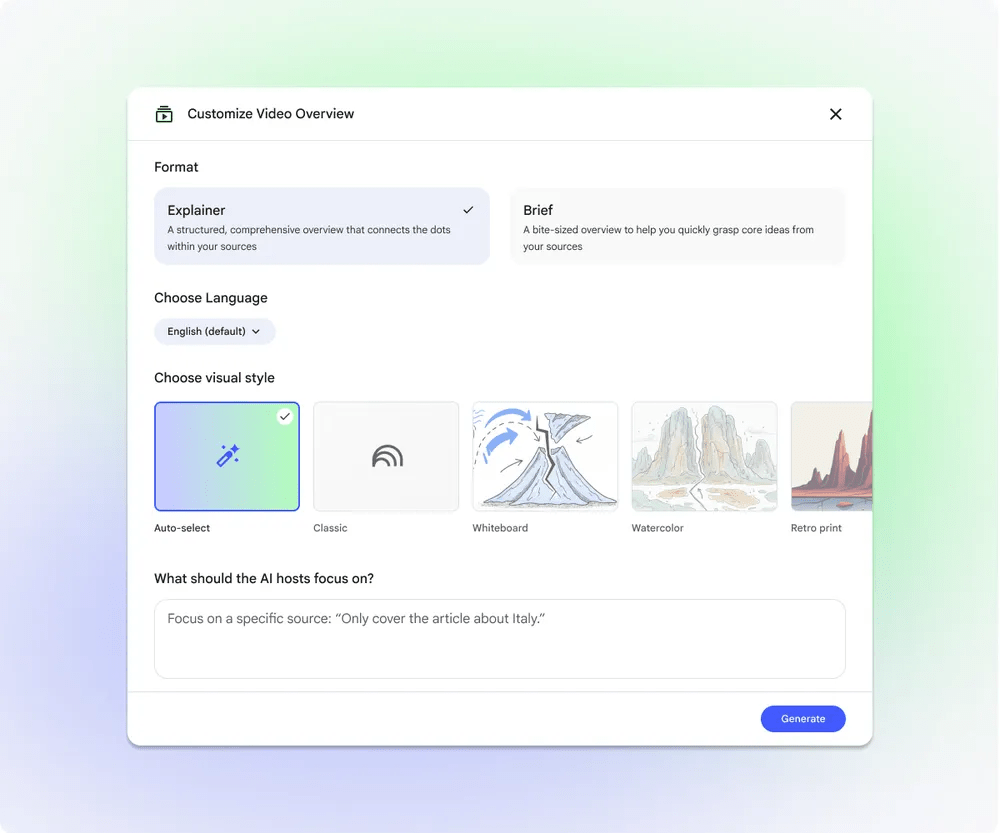 Google integra Nano Banana su Notebook LM e potenzia Search con AI e trasparenza 8 image 392