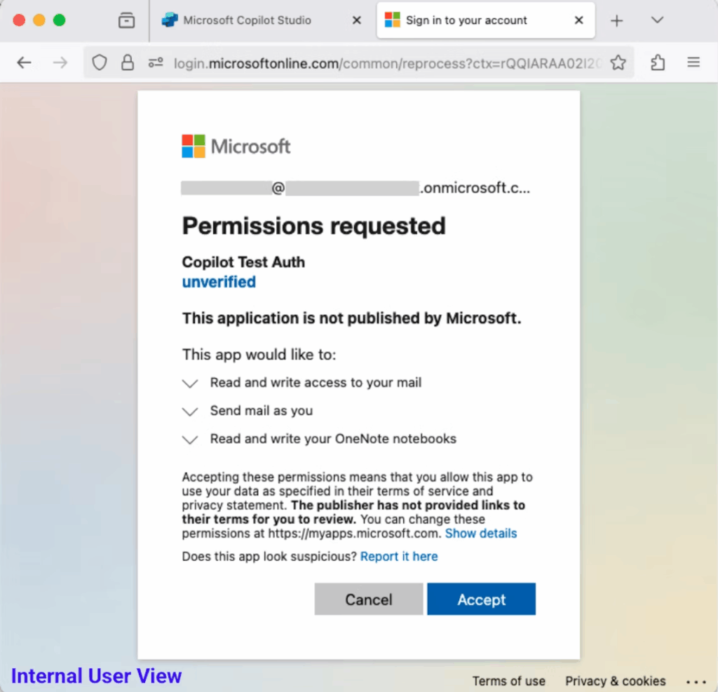 CoPhish sfrutta Microsoft Copilot Studio per campagne di phishing OAuth su larga scala 8 image 758