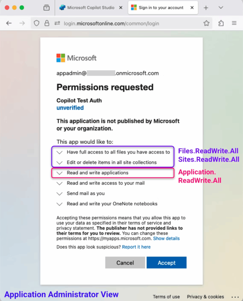 CoPhish sfrutta Microsoft Copilot Studio per campagne di phishing OAuth su larga scala 9 image 759