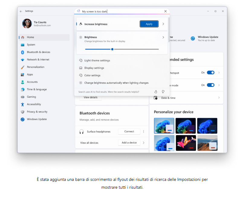 Microsoft aggiorna Windows 11 con Copy & Search e diagnostica memoria 9 image 768