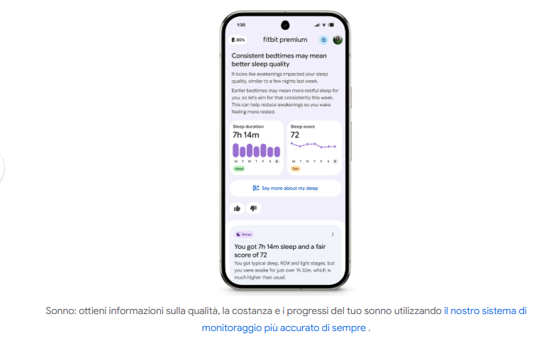Fitbit lancia coach salute personale potenziato da Gemini in preview pubblica 7 image 831