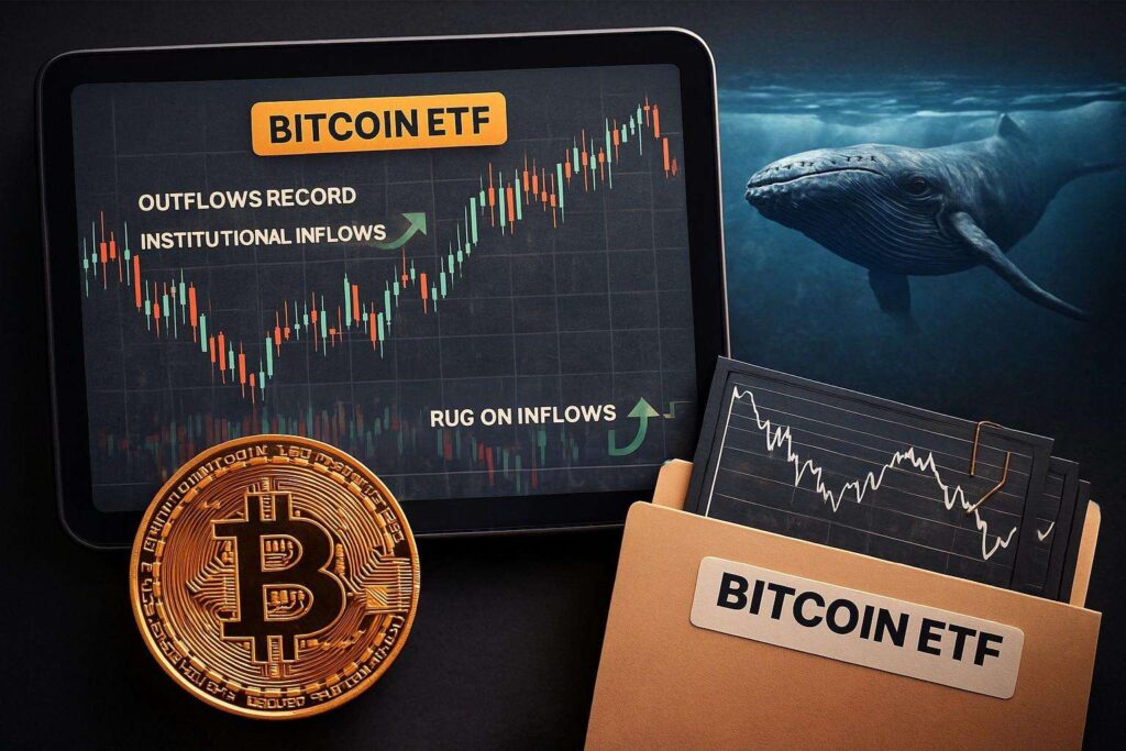 Bitcoin ETF tra vendite record e inversioni istituzionali