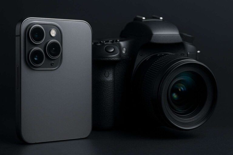 Confronto tra fotocamere smartphone e professionali