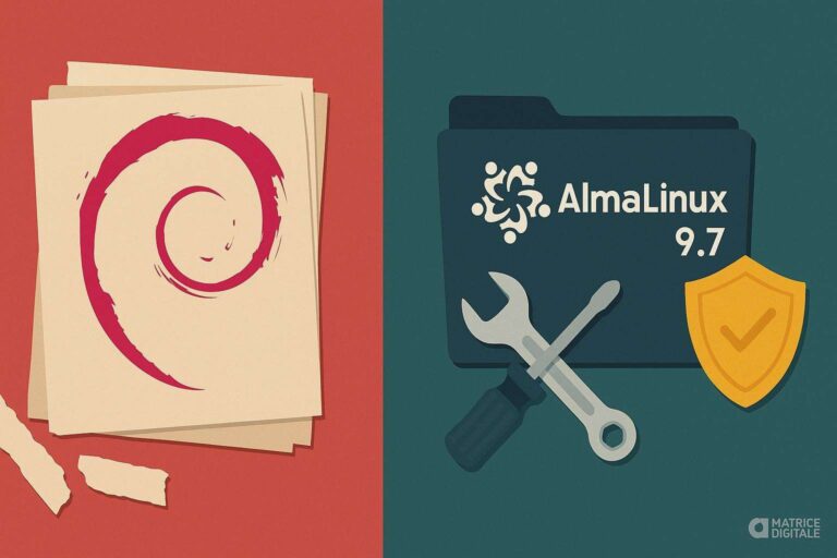 Debian Libre elimina firmware non libero mentre AlmaLinux 9.7