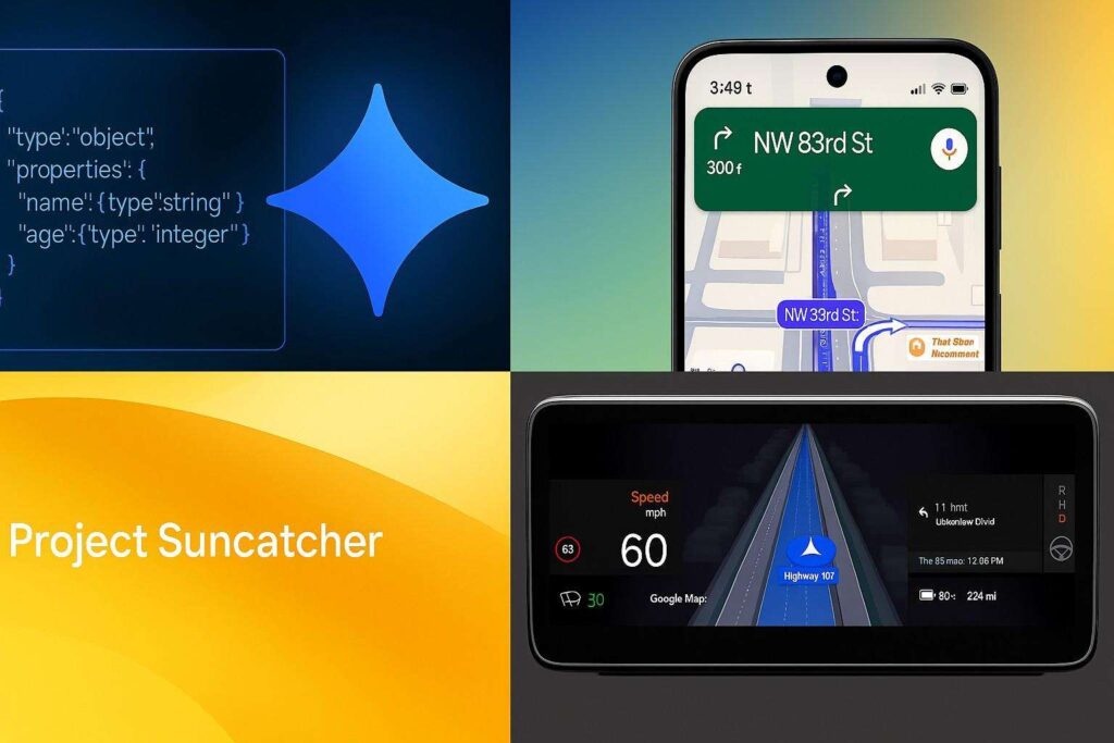Gemini AI Google Maps AI Project Suncatcher e Android Auto