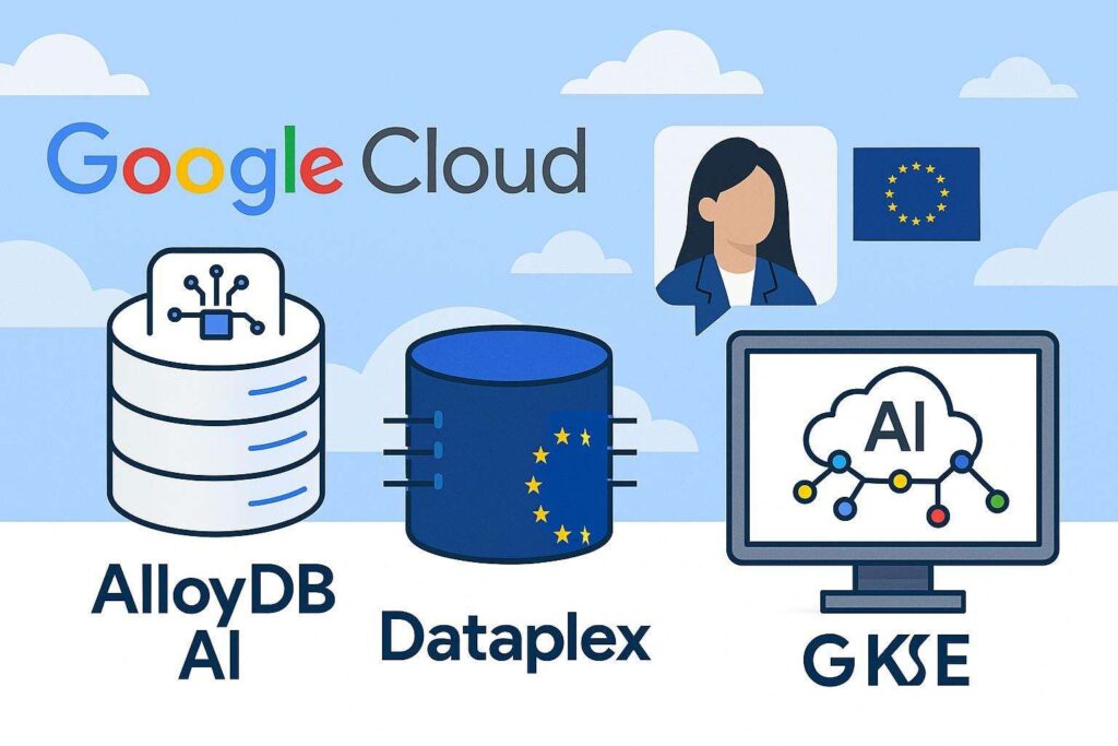 Google Cloud amplia AlloyDB AI e Dataplex istituisce advisory board europeo e ottimizza LLM su GKE con nuove soluzioni AI driven