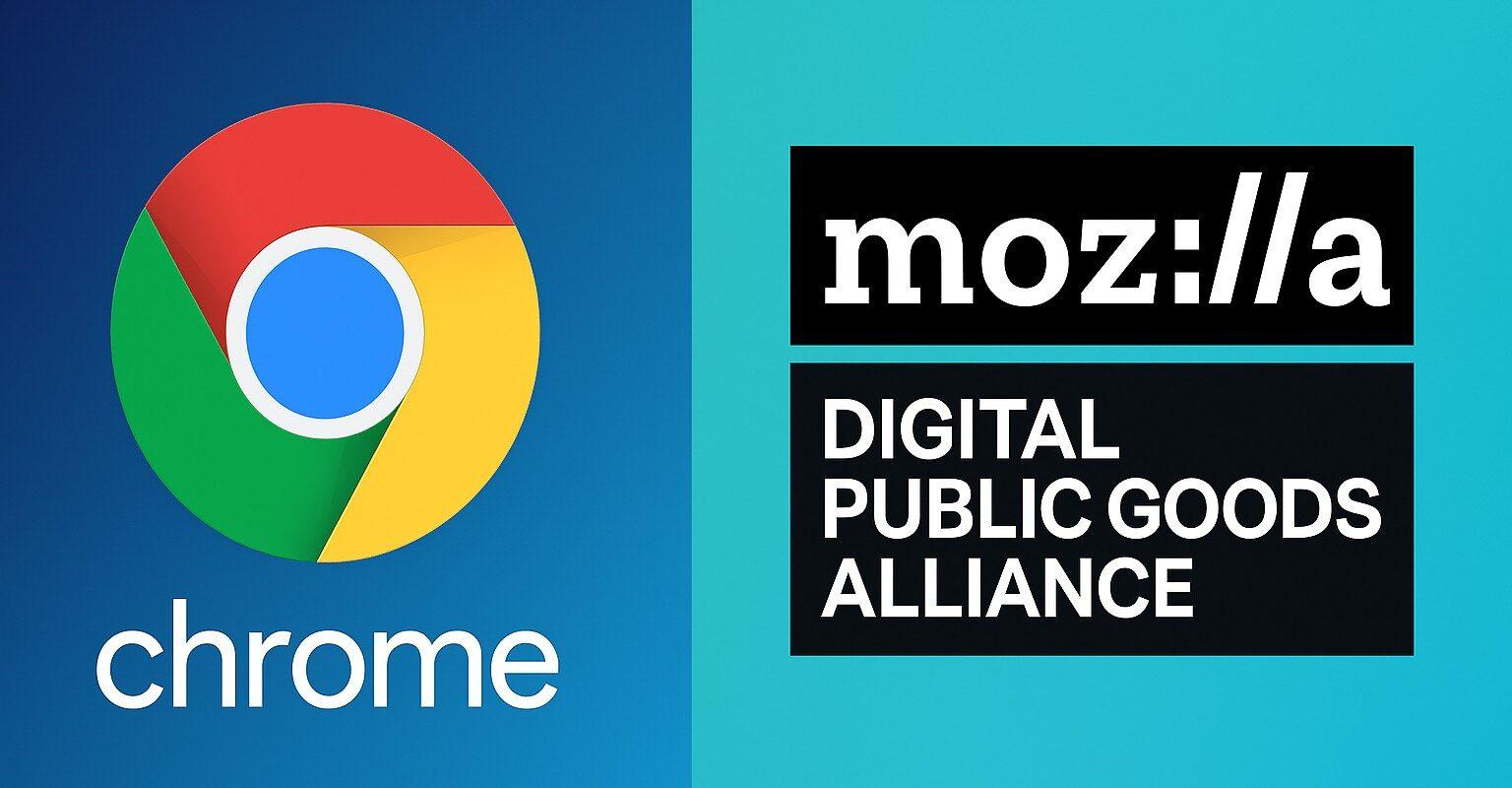 Google aggiorna Chrome beta e stable su tutte le piattaforme con patch di sicurezza mentre Mozilla aderisce alla Digital Public Goods Alliance
