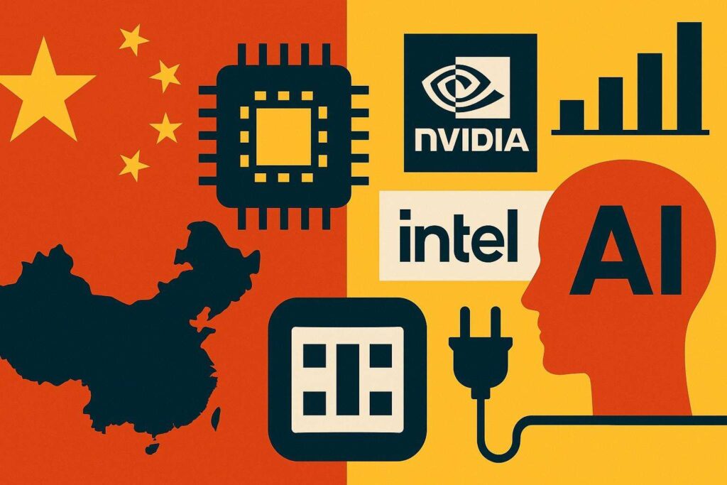 La Cina vieta chip Nvidia AMD e Intel nei data center statali e sussidia energia per chip locali mentre Nvidia e sotto accusa USA e Huang prevede vittoria cinese nellAI