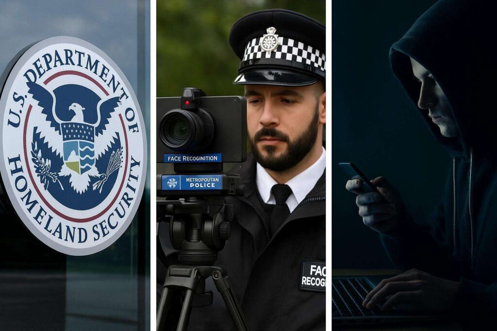 Sicurezza globale tra biometria del DHS USA riconoscimento facciale a Londra e 18 casi di violenza cyber in Europa che fondono attacchi digitali e fisici