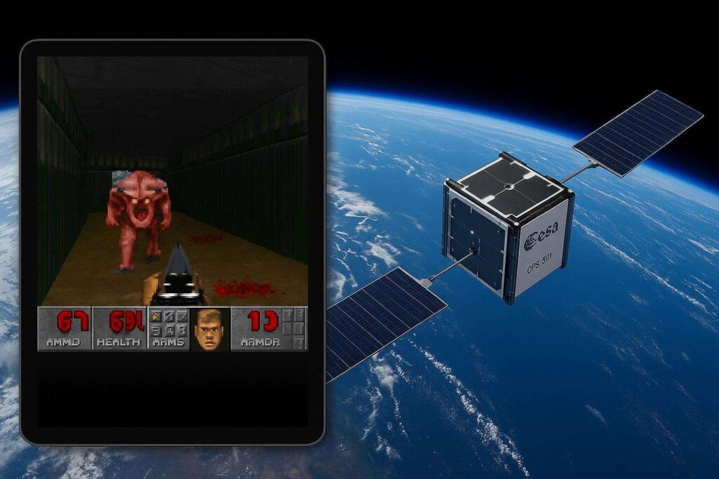 Un team di sviluppatori ha eseguito Doom sul satellite OPS SAT dellESA