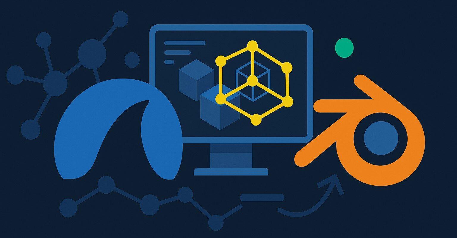 Wireshark 4.4.9 e Blender 4.5