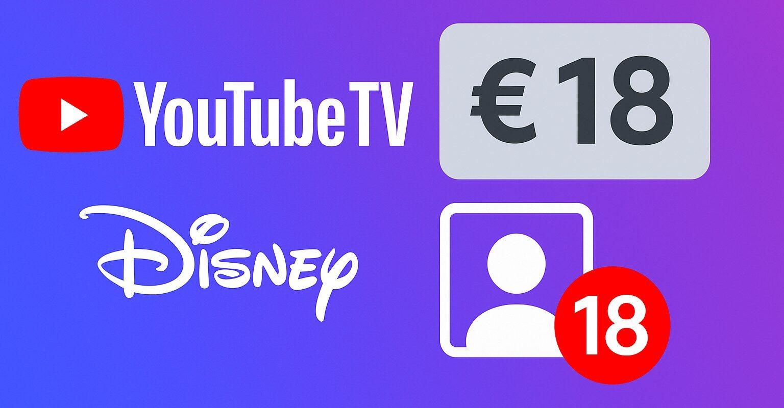 YouTube TV rinnova accordo con Disney e amplia la verifica eta basata su AI