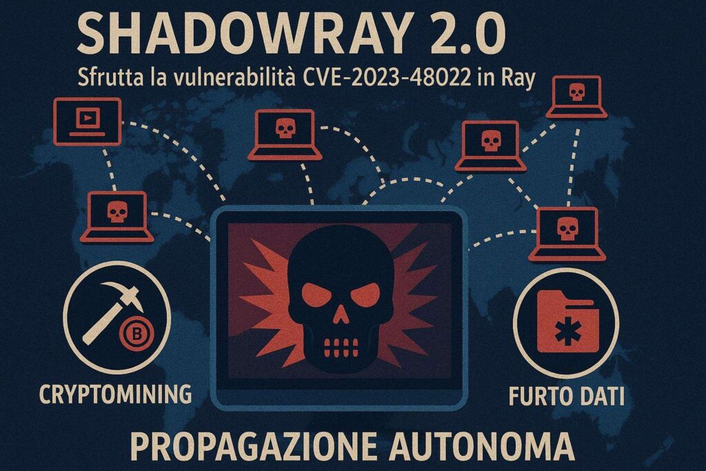 Hacker sfruttano Ray per una botnet auto-replicante su scala globale 2 shadowray 2.0