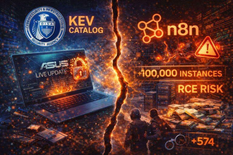 La Cisa aggiunge una CVE Asus Live Update storica al catalogo KEV mentre una vulnerabilita critica in n8n espone oltre 100.000 istanze a rischi RCE