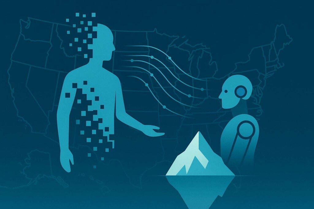 Mit simula sostituzione dell117 della forza lavoro Usa con impatto da 11 trilioni di euro e Iceberg Index per analisi statali