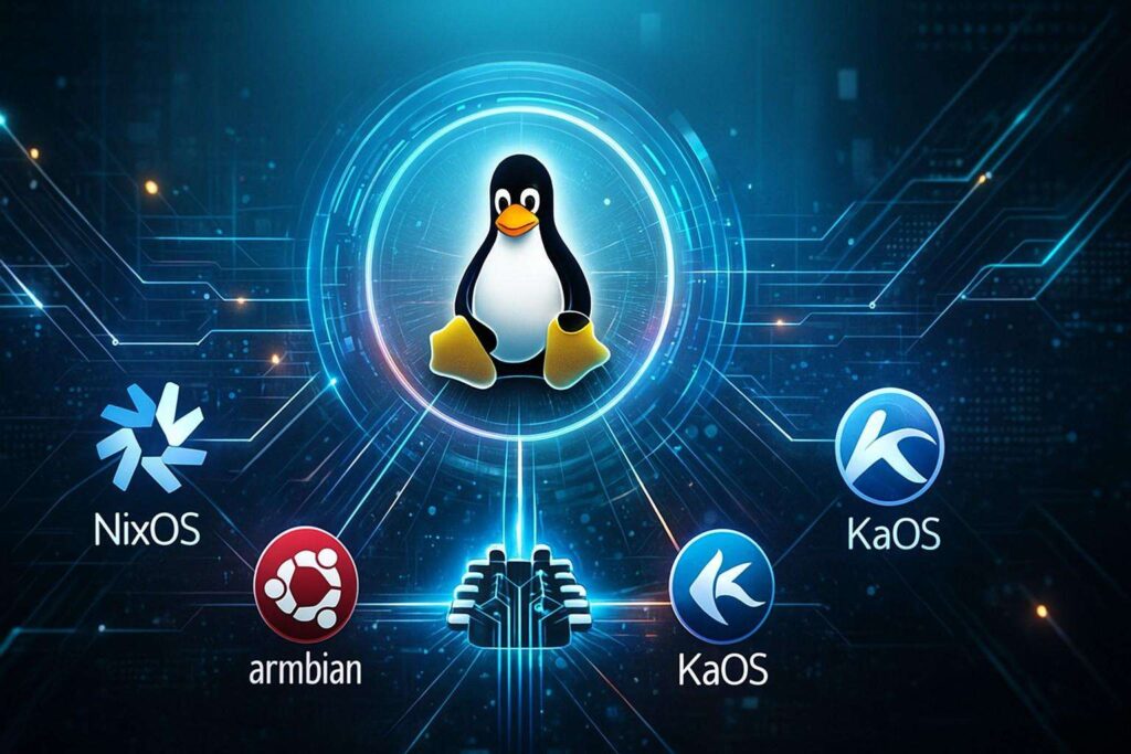NixOS 25.11 Armbian 25.11 KaOS 2025.11 e Linux kernel 6.18