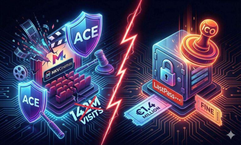 ace chiude mkvcinemas multa ico lastpass breach