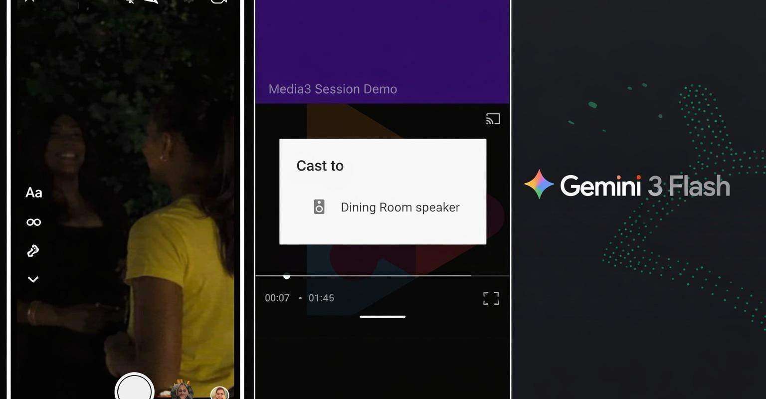 android developer gemini 3 flash media3