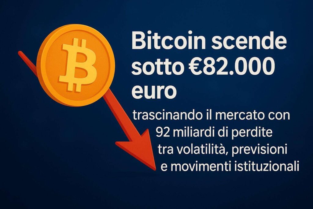 bitcoin perde 92 miliardi