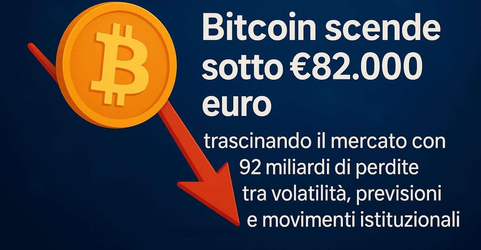 bitcoin perde 92 miliardi