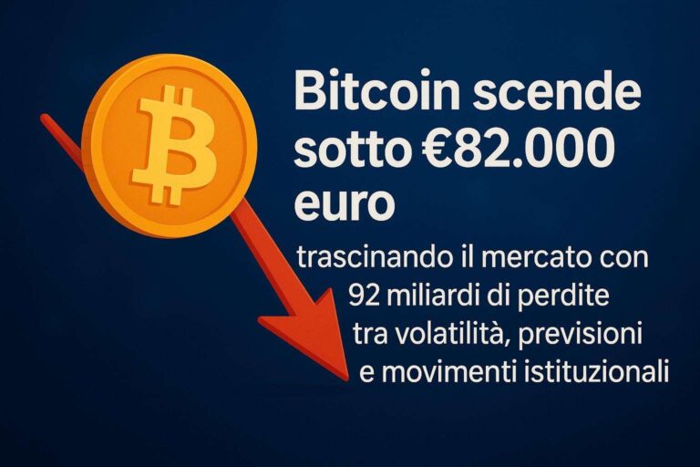 bitcoin perde 92 miliardi