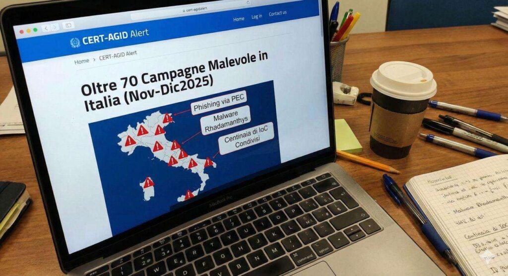 cert agid campagne malevole italia novembre dicembre 2025