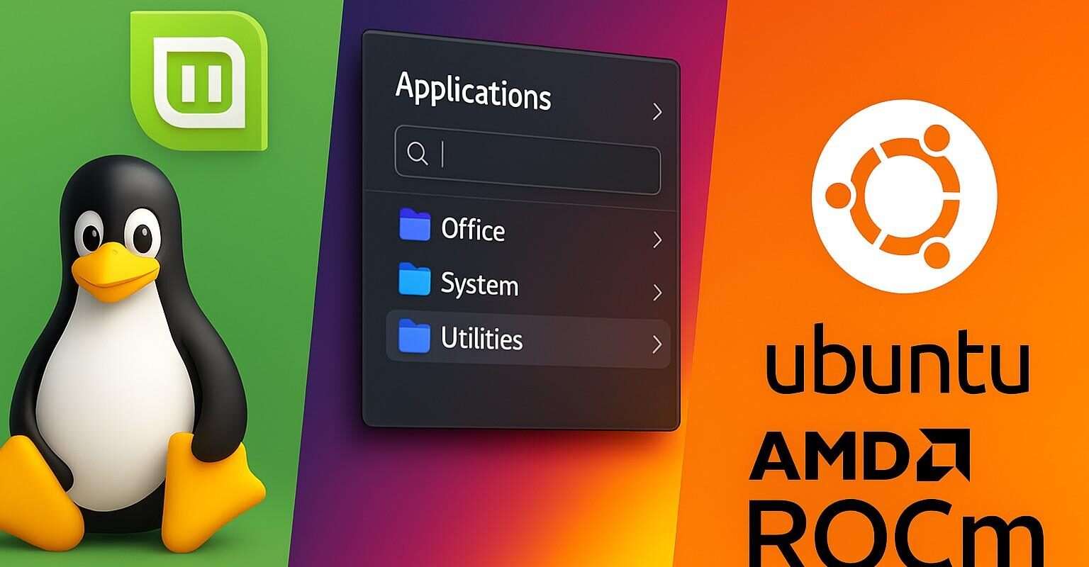 cinnamon 6 6 menu kde plasma 6 5 4 amd rocm