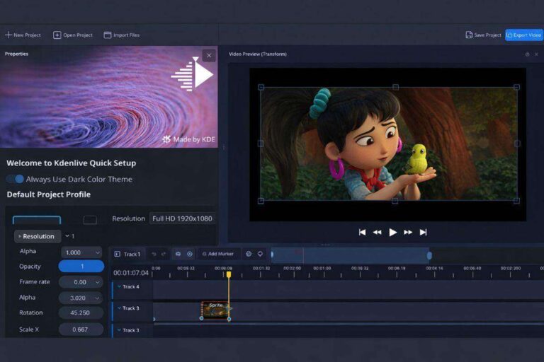 editor video open source kdenlive openshot