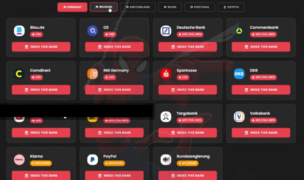 Spiderman: nuovo kit phishing che clona le banche europee e ruba OTP e crypto 6 image 321