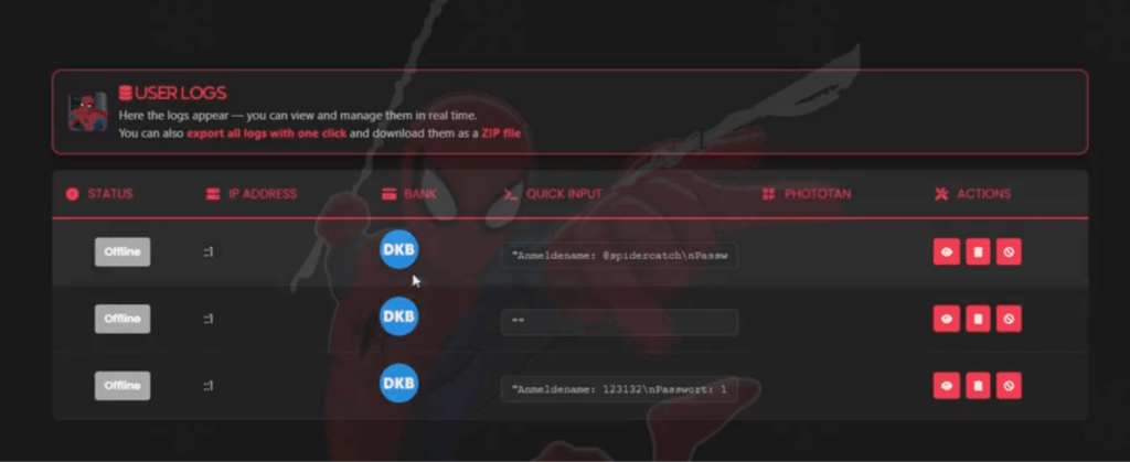 Spiderman: nuovo kit phishing che clona le banche europee e ruba OTP e crypto 7 image 322