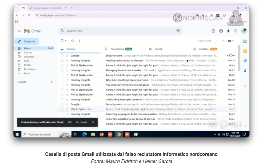 Lo schema remoto di Lazarus APT per infiltrare aziende occidentali con identità noleggiate 9 image 59