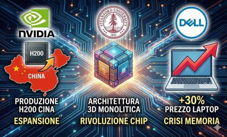 nvidia h200 cina chip 3d stanford rincari dell