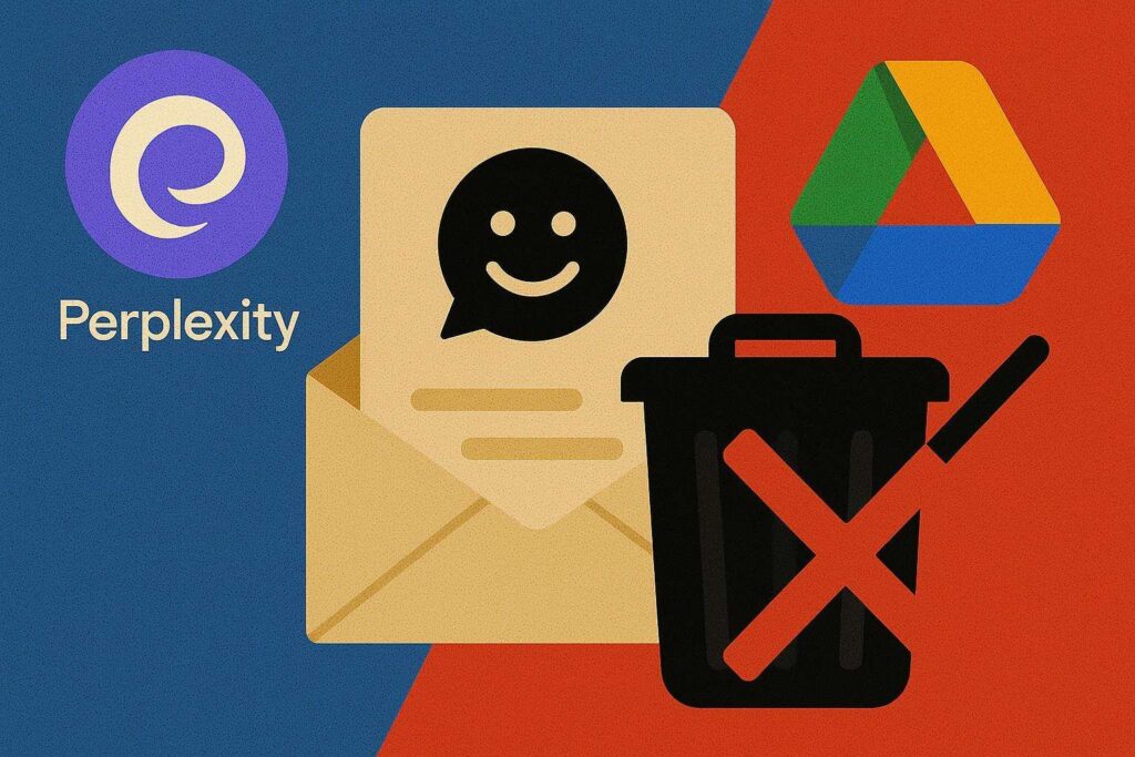 perplexity comet email wiper zero click google drive