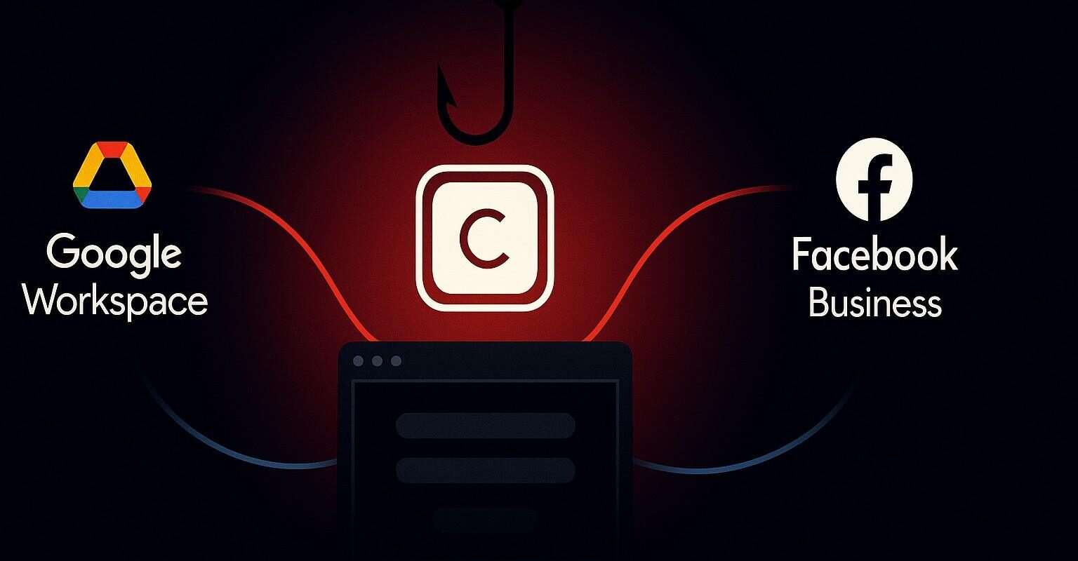 phishing calendly google workspace e facebook business