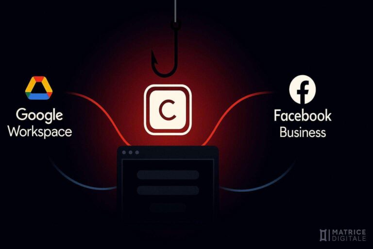 Campagna phishing Calendly contro Google Workspace e Facebook Business 8 phishing calendly google workspace e facebook business
