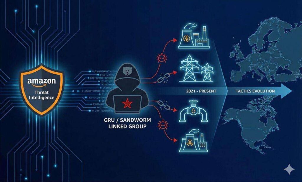 sandworm infrastrutture occidentali amazon