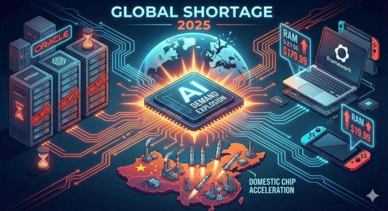 shortage globali chip ai ram oracle nintendo cina