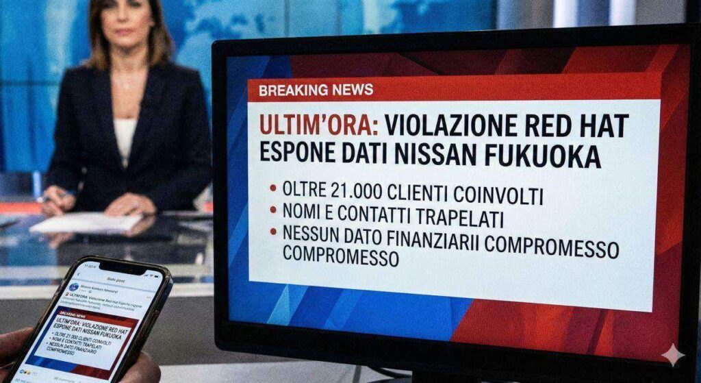 violazione red hat nissan clienti esposti