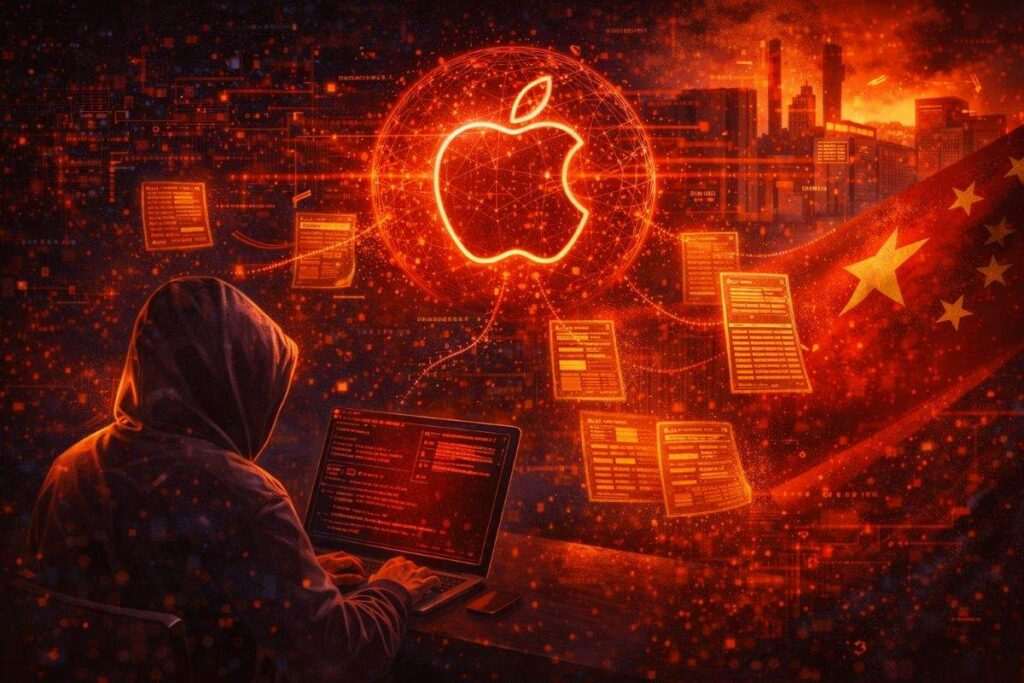 attacco hacker fornitore apple cina