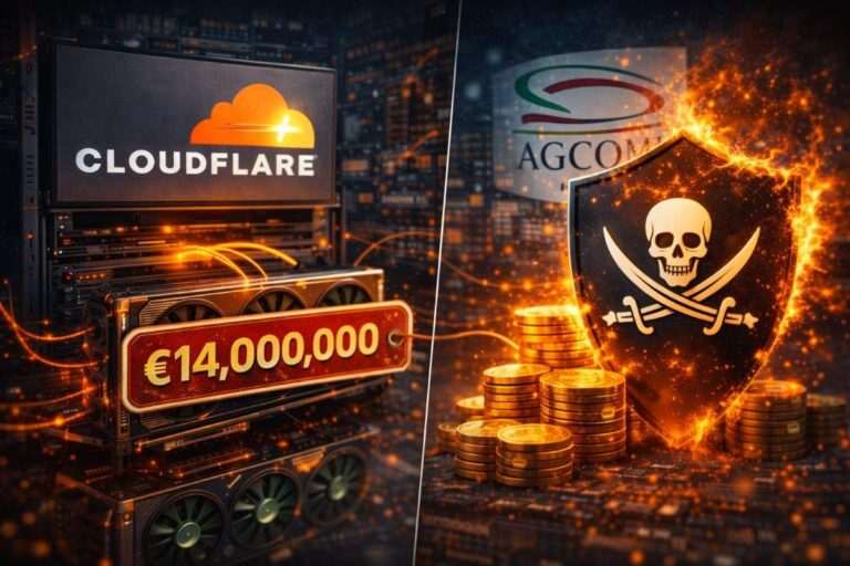 cloudflare sanzione agcom