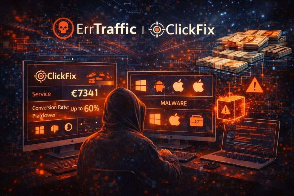 Industrializzazione di ClickFix: ErrTraffic trasforma il social engineering in servizio 2 errtraffic clickfix