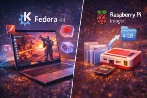 Fedora Games Lab adotta KDE Plasma mentre Raspberry Pi Imager rafforza la gestione dei file grandi