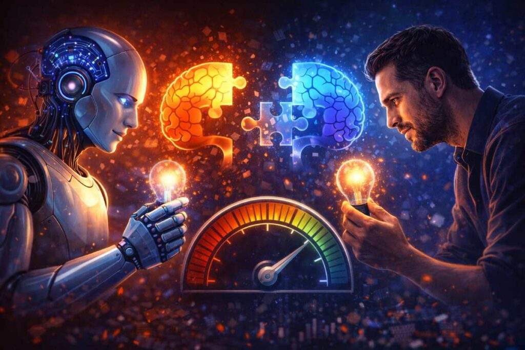 Modelli IA superano la media umana nella creatività divergente, ma non i più creativi 5 Modelli IA superano la media umana nella creatività divergente, ma non i più creativi