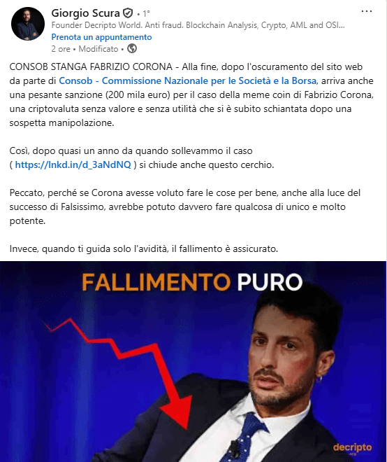 Falsissimo fermato dal tribunale: perché Fabrizio Corona non va in onda con la terza puntata sul caso Signorini 17 image 678